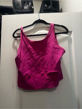 lululemon athletica Magenta Ribbed Tank Top